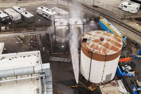 Dangerous Chemical Tank Continues Heating Despite Cooling Efforts in California