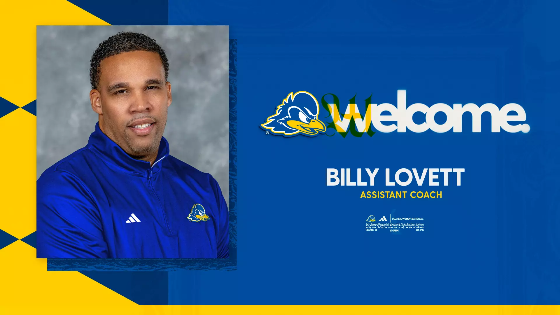 UD Women’s Basketball Adds Billy Lovett to Coaching Staff