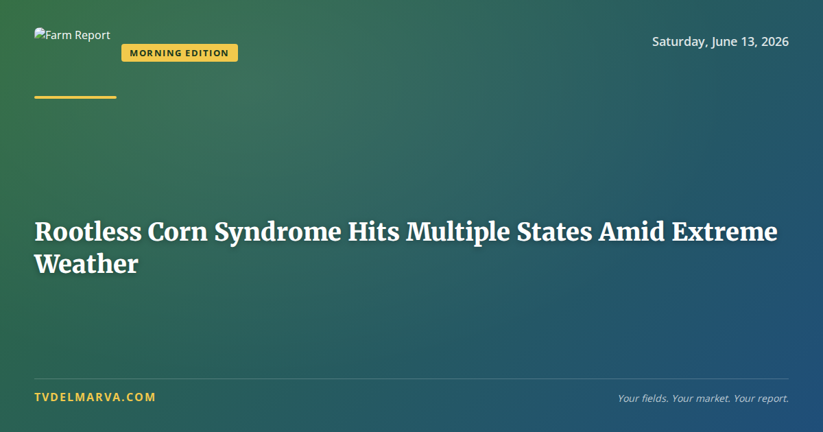 Rootless Corn Syndrome Hits Multiple States Amid Extreme Weather
