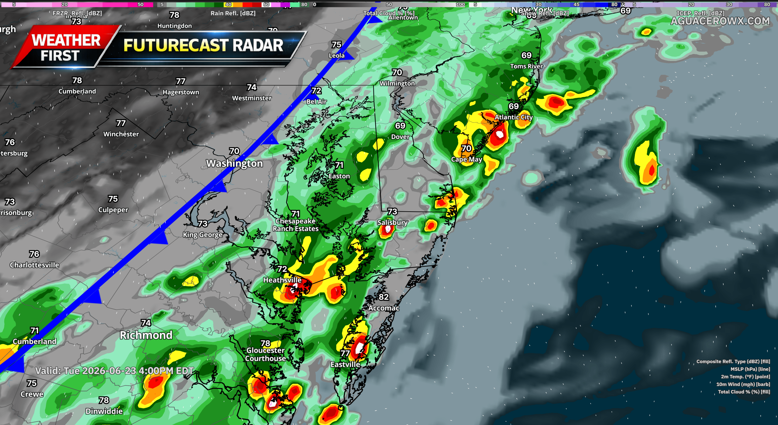 Strong Thunderstorms Could Bring Damaging Winds to Southern Delmarva Today