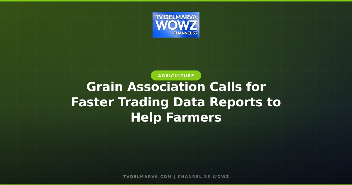 Grain Association Calls for Faster Trading Data Reports to Help Farmers