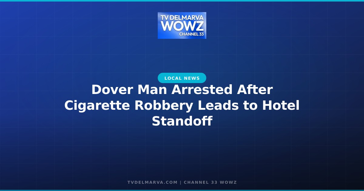 Dover Man Arrested After Cigarette Robbery Leads to Hotel Standoff