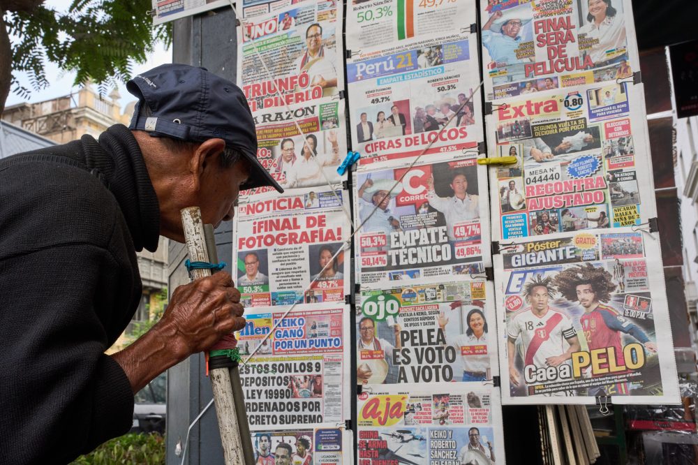 Peru Presidential Race Extremely Close with Less Than 20,000 Vote Margin