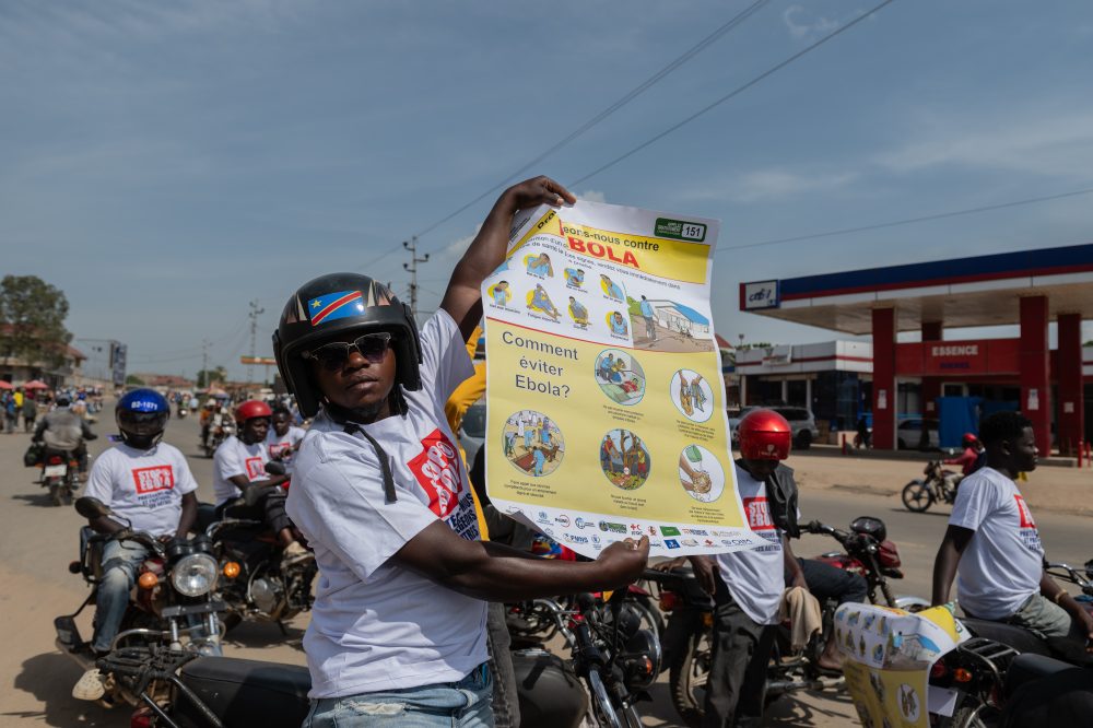 Congo Motorcycle Drivers Combat Ebola Misinformation Amid Violence