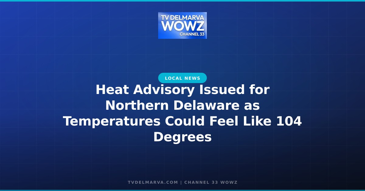 Heat Advisory Issued for Northern Delaware as Temperatures Could Feel Like 104 Degrees