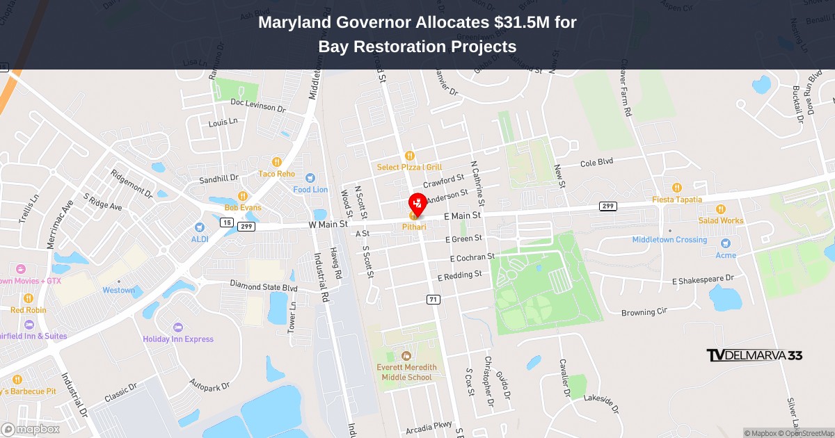 Maryland Governor Allocates $31.5M for Bay Restoration Projects