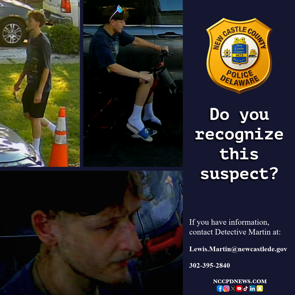 Police Seek Public’s Help Finding Garage Burglary Suspect in Wilmington