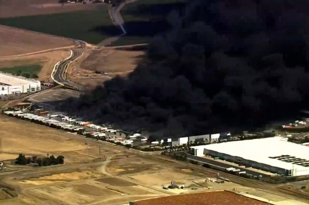 California Medical Warehouse Blaze Forces Evacuations at Nearby Facilities