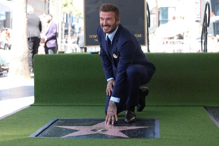 Soccer Legend Beckham Receives Hollywood Star as World Cup Begins in LA