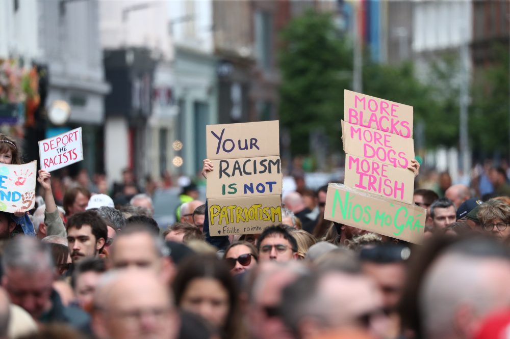 Belfast Residents Hold Massive Anti-Racism Rally After Week of Anti-Immigrant Violence
