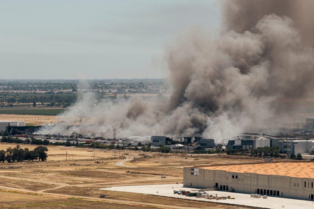 California Warehouse Fire Continues Burning, Creates Dangerous Air Quality