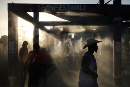 World Cup Fans Battle Triple-Digit Heat at Houston Festival