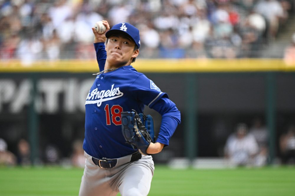 Yamamoto Pitches Perfect Game Through 6 Innings in Dodgers Win