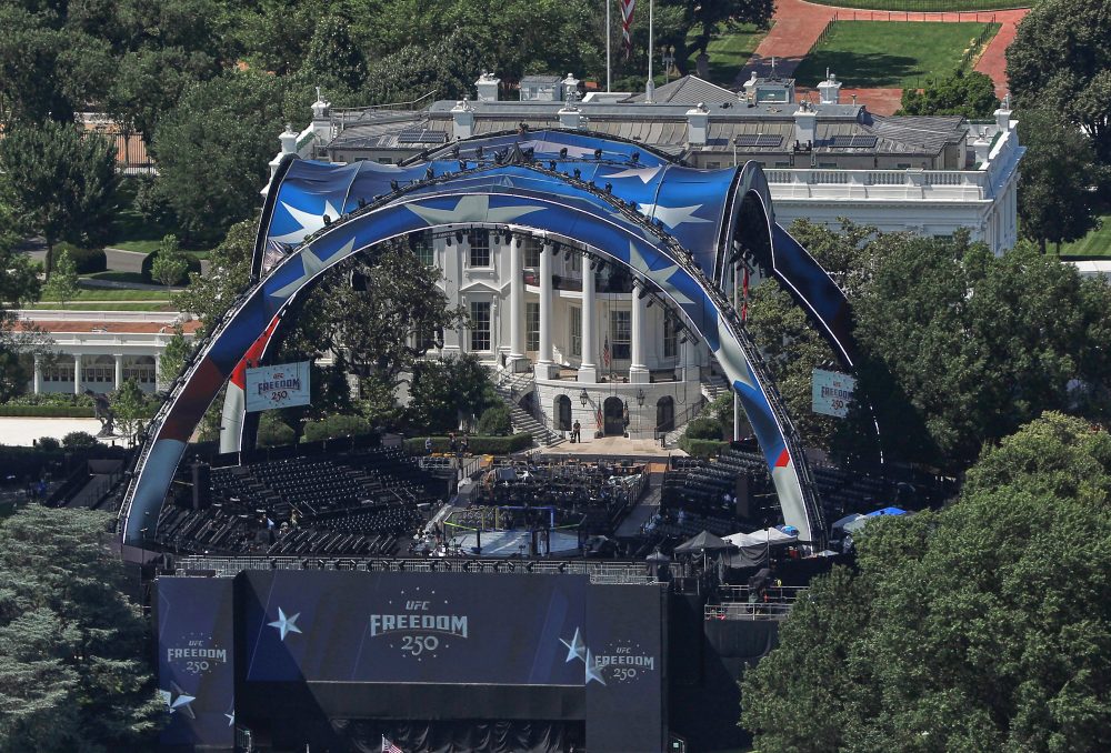 Trump Marks 80th Birthday with UFC Cage Fights on the White House Lawn