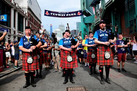 Scotland’s Tartan Army Takes a Break from Soccer to Catch a Baseball Game in Boston