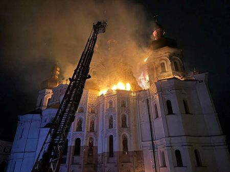 Russia Blames U.S. Patriot Missile for Damage to Historic Kyiv Monastery
