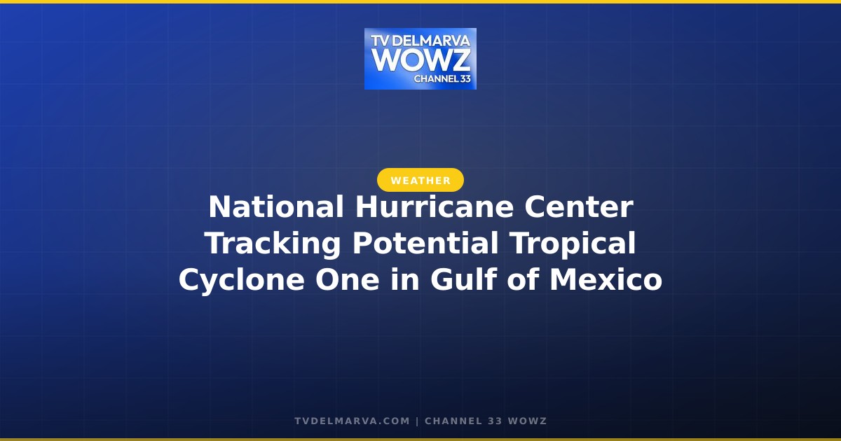 National Hurricane Center Tracking Potential Tropical Cyclone One in Gulf of Mexico