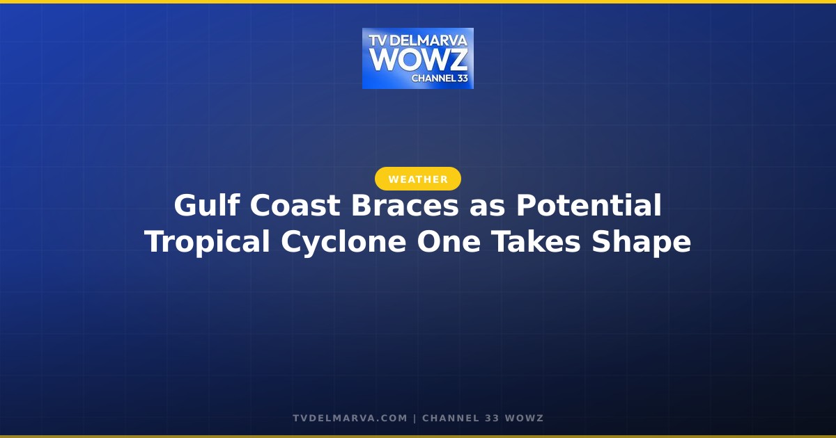 Gulf Coast Braces as Potential Tropical Cyclone One Takes Shape