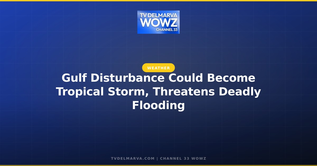 Gulf Disturbance Could Become Tropical Storm, Threatens Deadly Flooding