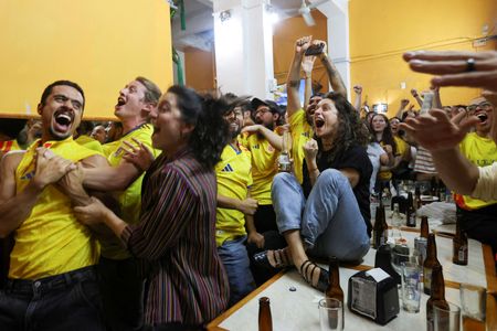 Colombia Fans Paint Mexico City Yellow in World Cup Opener Win