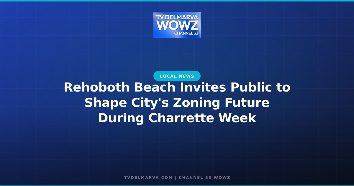 Rehoboth Beach Invites Public to Shape City’s Zoning Future During Charrette Week