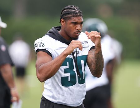 Eagles LB Jihaad Campbell Claims No. 11 After A.J. Brown Trade