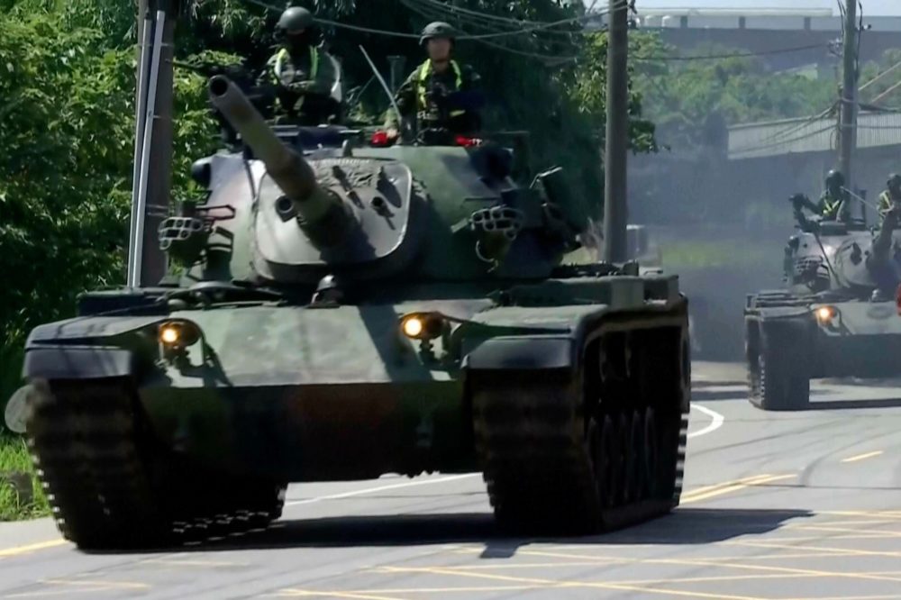 Taiwan Launches 5-Day Military Drills as Tanks Roll Through City Streets