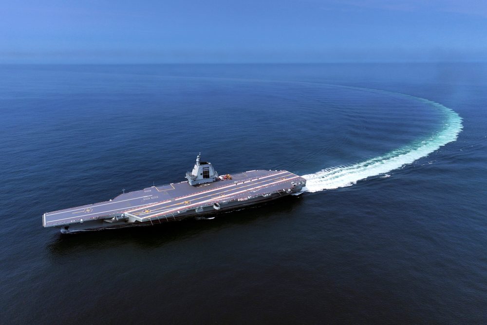 China’s Most Powerful Aircraft Carrier Passes Through Taiwan Strait