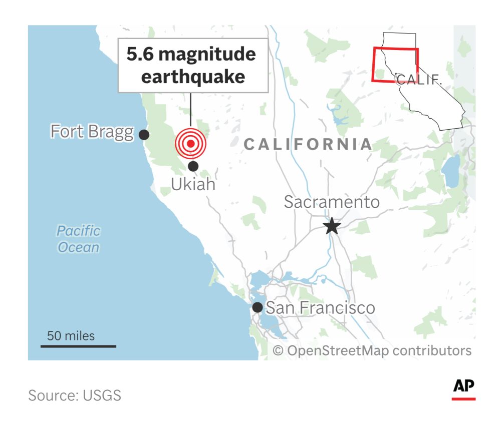 Northern California Hit by Strongest Earthquake in Nearly 90 Years
