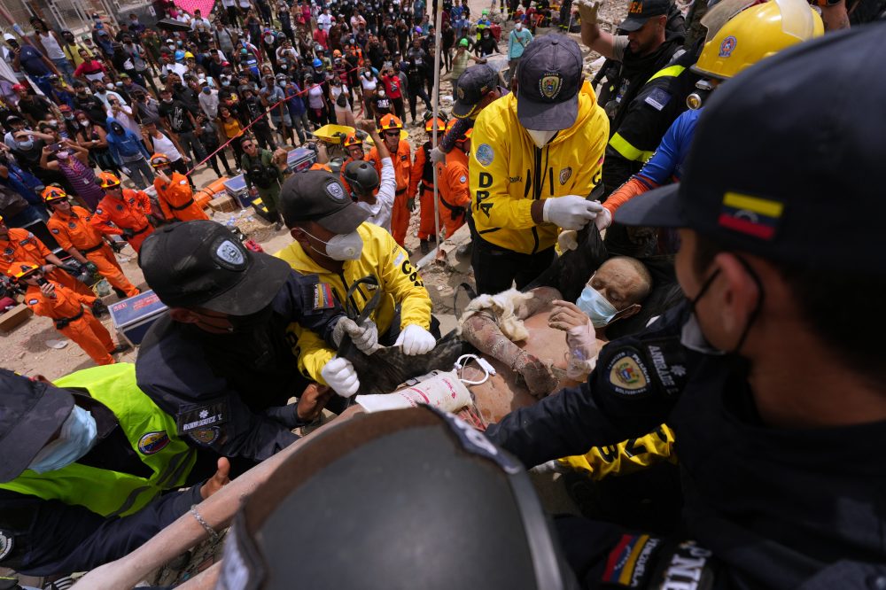 Father and Son Pulled Alive from Venezuela Earthquake Rubble After Four Days