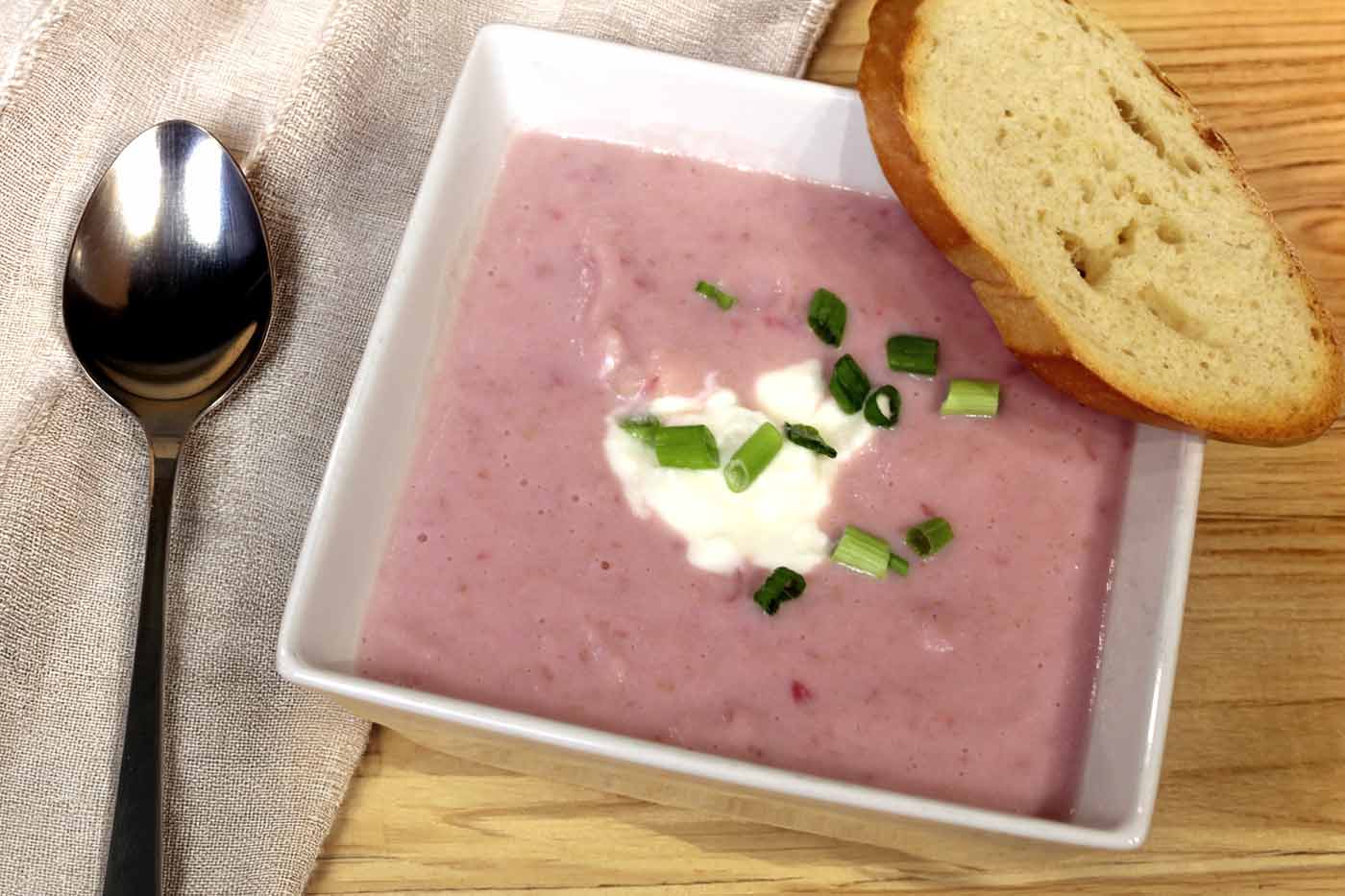 Creamy Radish Soup Recipe from Chef Tammy Brawley on Real Virginia