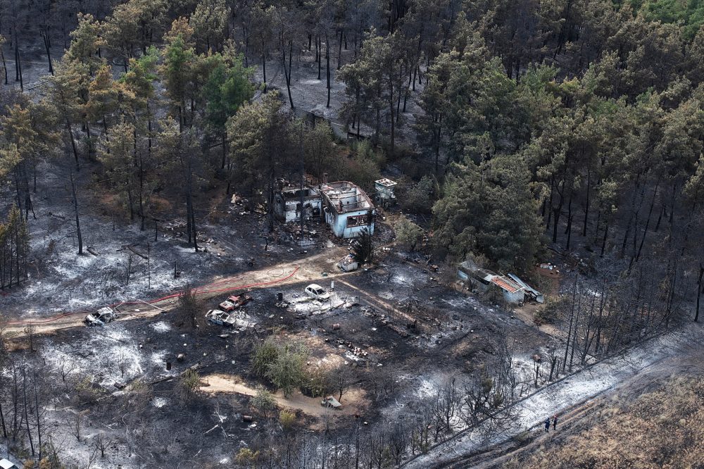 Deadly Wildfires in Greece Kill Father and Son, Force Village Evacuations