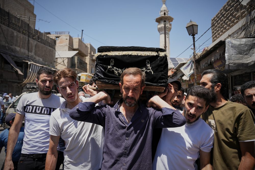 Damascus Mourners Bury Cafe Bombing Victims as Syrian Officials Vow Arrests