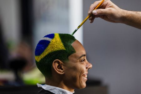 Brazilian Barber Paints World Cup Dreams Directly Into Fans’ Hair