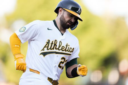 A’s Catcher Shea Langeliers Leaves Game with Thumb Injury