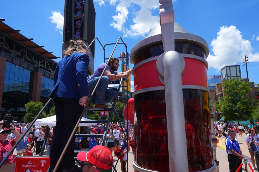 Texas Rangers and Budweiser Shatter World Record with Massive 600-Gallon Beer