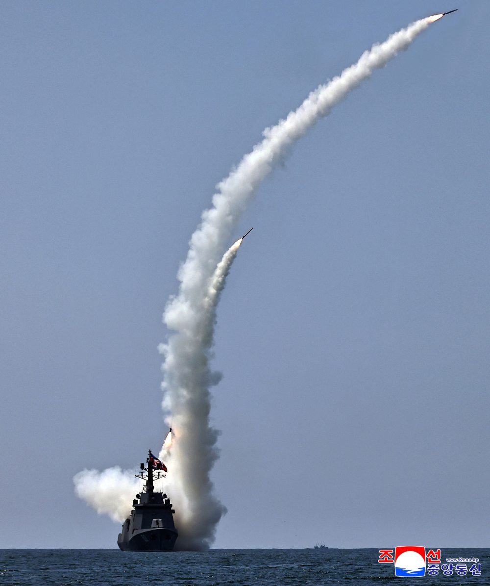 Kim Jong Un Watches Weapons Tests Aboard Repaired North Korean Destroyer