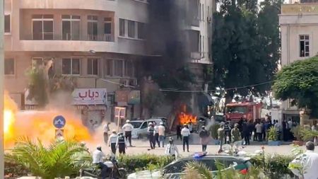 Explosions Rock Damascus as French President Macron Visits Syria