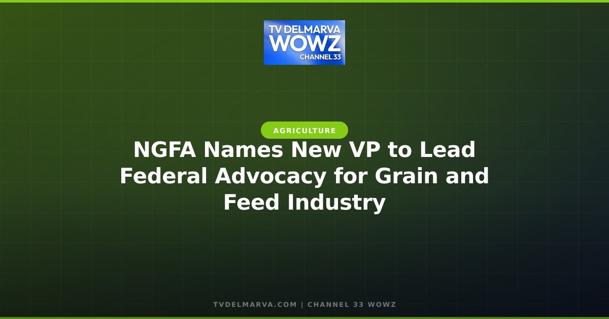 NGFA Names New VP to Lead Federal Advocacy for Grain and Feed Industry