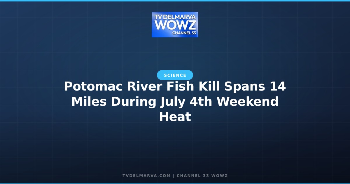 Potomac River Fish Kill Spans 14 Miles During July 4th Weekend Heat