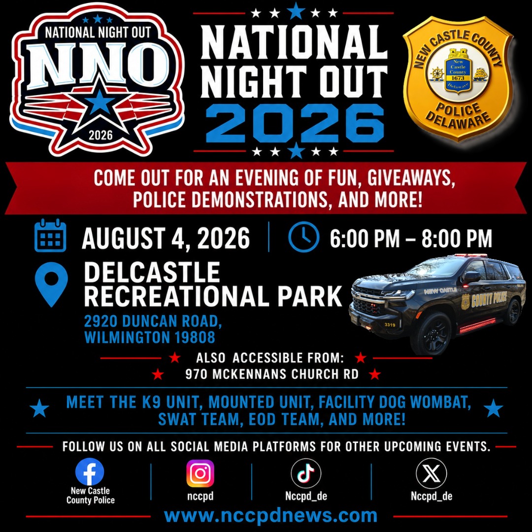 New Castle County Police Invite Families to National Night Out Aug. 4
