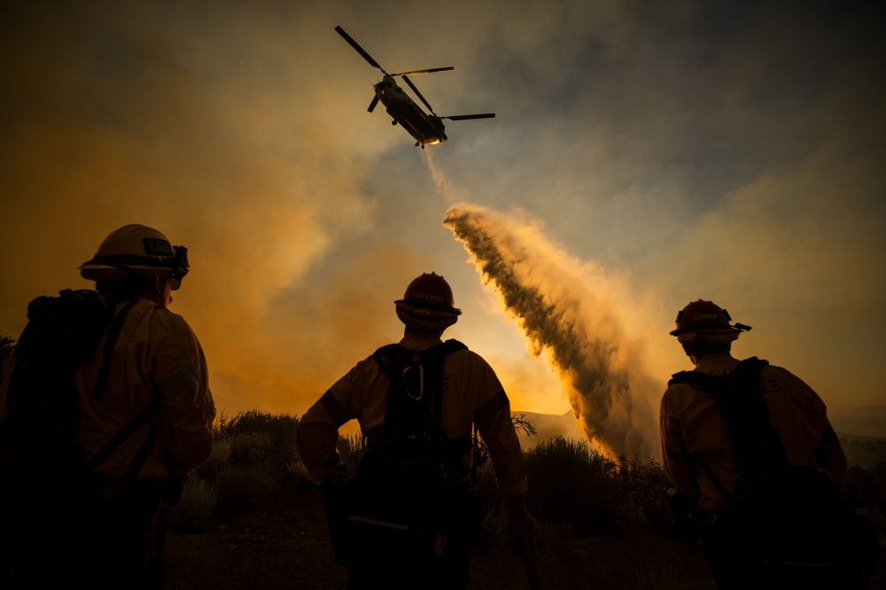 Fast-Moving Wildfire Forces Evacuations in Remote LA County Desert