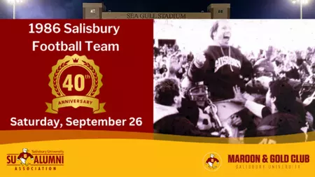 Salisbury University to Honor 1986 Football Team at 40th Anniversary Reunion