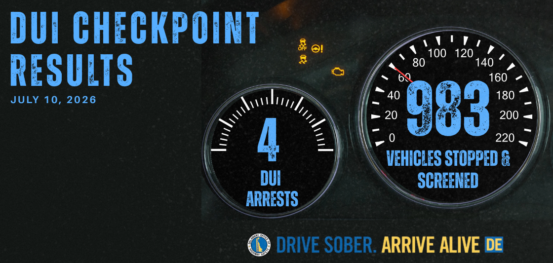 Sussex County DUI Checkpoint Screens Nearly 1,000 Vehicles