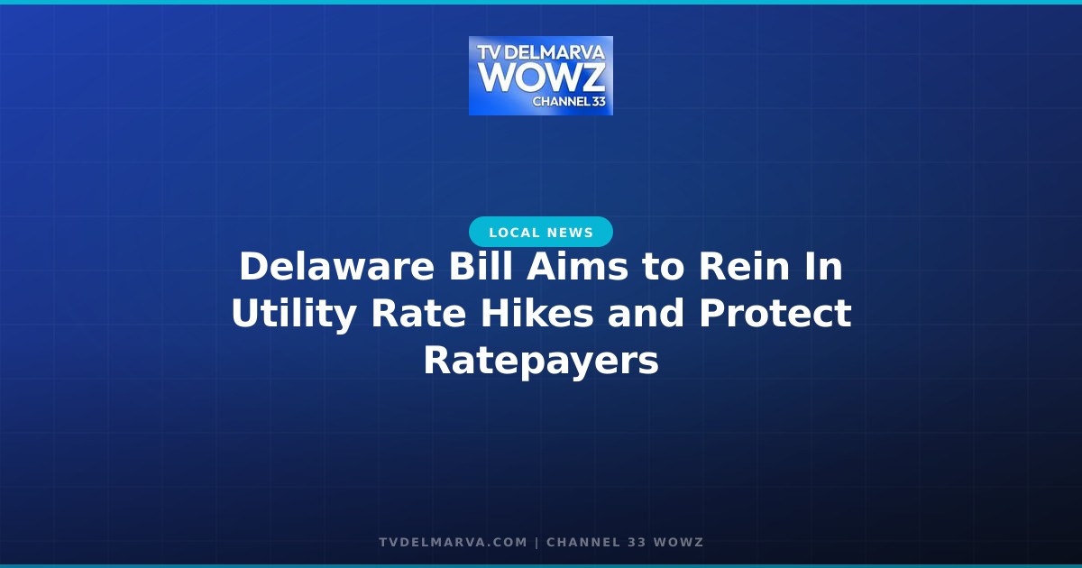 Delaware Bill Aims to Rein In Utility Rate Hikes and Protect Ratepayers