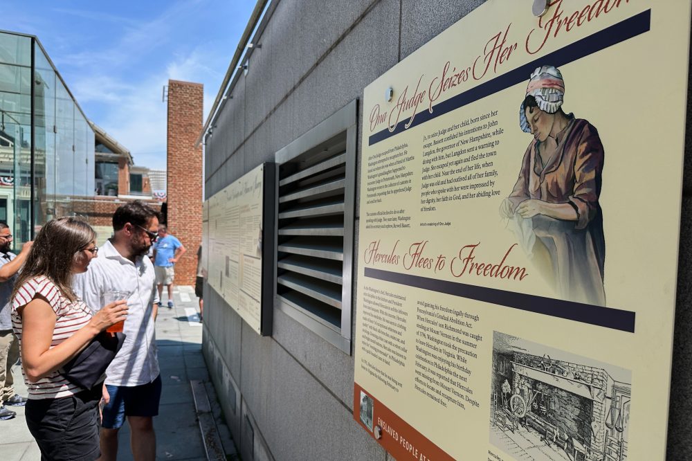 Federal Government Installs Revised Slavery Panels at Washington’s Philadelphia Home