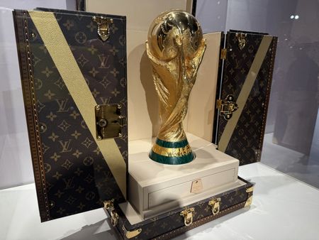 World Cup Trophy Headed to New York-New Jersey Stadium in Custom Louis Vuitton Trunk