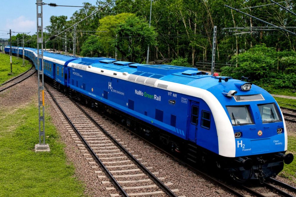India Debuts Its First Domestically Built Hydrogen-Powered Train