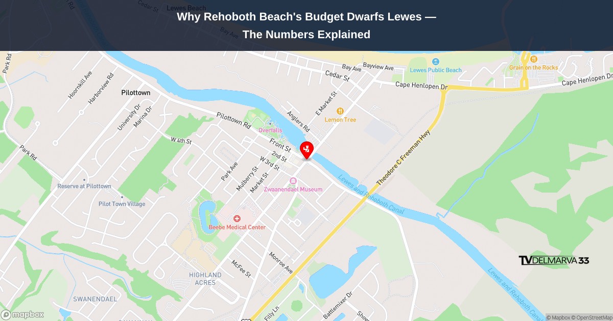Why Rehoboth Beach’s Budget Dwarfs Lewes — The Numbers Explained