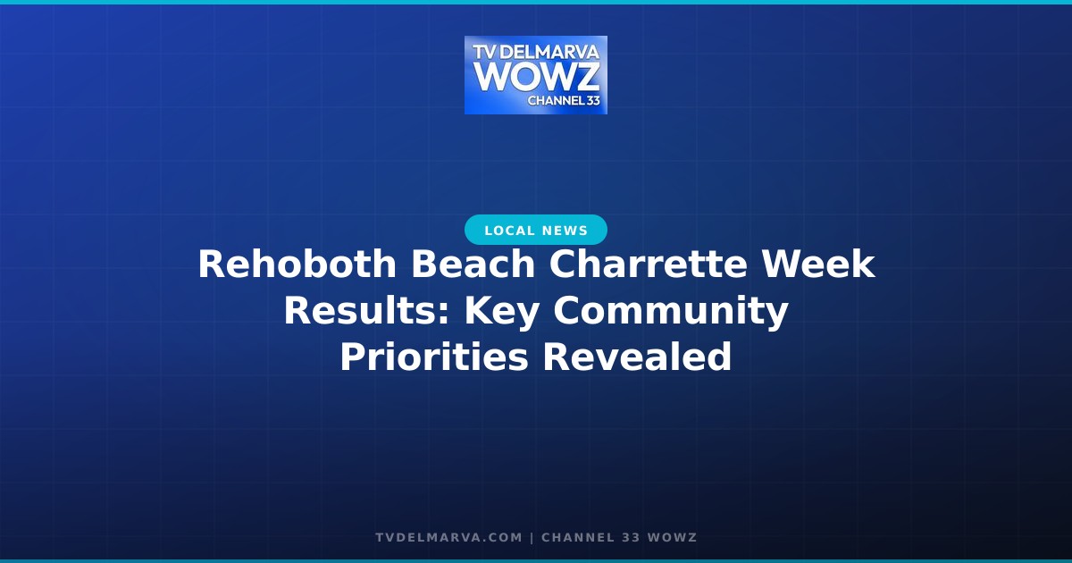 Rehoboth Beach Charrette Week Results: Key Community Priorities Revealed
